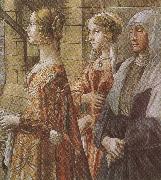 Sandro Botticelli Domenico Ghirlandaio,Stories of St John the Baptist,The Visitation (mk36) France oil painting artist